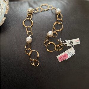 Napier Gold and Pearl Necklace